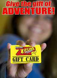 New York Zipline Adventure Gift Cards