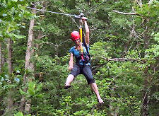 Ziplining at Red River Gorge Zipline Adventure Tours Kentucky