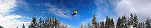 SkyRider Zipline at NY Adventure tours Hunter Mountain