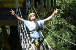 Hunter Mountain Mid Mountain Tour Rope Bridge