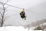 Hunter Mountain Zip line Winter